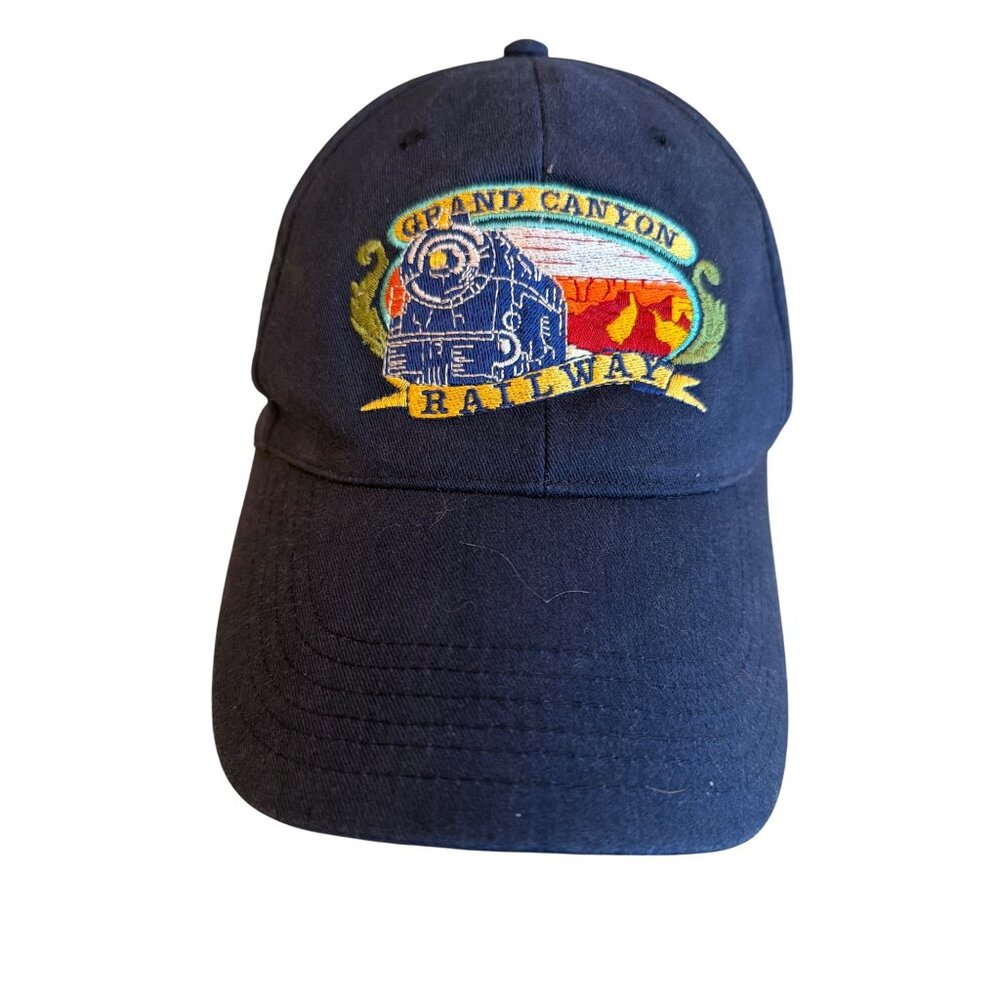 Grand Canyon Railway Embroidered Navy Adjustable Baseball Cap